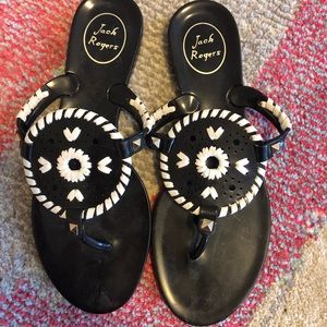 Jack Rogers Black Sandals